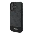 Guess case iPhone 16 Plus 6,7" GUHCP16MG4GLGR tok, szürke hardcase 4G Bottom Stripe