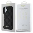 Guess GUHCP16SPSQSQSK iPhone 16 6.1" tok, fekete Quiled Metal Logo