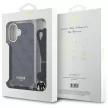 Guess GUHCP16SHC4SEK iPhone 16 6.1", tok, fekete Crossbody Cord 4G Print