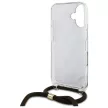 Guess GUHCP16SHC4SEW iPhone 16 6.1", tok, barna hardcase Crossbody Cord 4G Print
