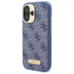 Guess GUHMP16SU4GPRB iPhone 16 6.1" tok, kék hardcase 4G Logo Plate MagSafe