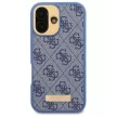 Guess GUHMP16SU4GPRB iPhone 16 6.1" tok, kék hardcase 4G Logo Plate MagSafe