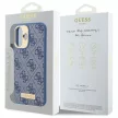 Guess GUHMP16SU4GPRB iPhone 16 6.1" tok, kék hardcase 4G Logo Plate MagSafe