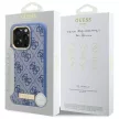 Guess GUHMP16LU4GPRB iPhone 16 Pro 6.3" tok, kék hardcase 4G Logo Plate MagSafe