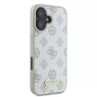 Guess GUHMP16SPGPYSH iPhone 16 6.1" tok, fehér hardcase Peony Script Logo MagSafe