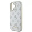 Guess GUHMP16SPGPYSH iPhone 16 6.1" tok, fehér hardcase Peony Script Logo MagSafe