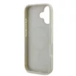 Guess GUHMP16SPGPYSH iPhone 16 6.1" tok, fehér hardcase Peony Script Logo MagSafe