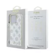 Guess GUHMP16LPGPYSH iPhone 16 Pro 6.3" tok, fehér hardcase Peony Script Logo MagSafe
