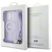 Guess GUHMP16LHCTSGNSU iPhone 16 Pro, 6.3" tok, lila hardcase Crossbody Cord Script MagSafe