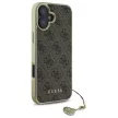 Guess GUHCP16SGF4GBR iPhone 16 6.1", tok, barna hardcase 4G Charms Collection