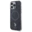 US Polo USHMP16LHOCLDPK iPhone 16 Pro 6.3" tok, fekete IML Ring MagSafe