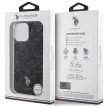 US Polo USHMP16LHOCLDPK iPhone 16 Pro 6.3" tok, fekete IML Ring MagSafe