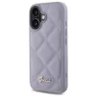 Guess GUHCP16SPSQSQSU iPhone 16 6.1" tok, lila hardcase Quiled Metal Logo