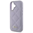 Guess GUHCP16SPSQSQSU iPhone 16 6.1" tok, lila hardcase Quiled Metal Logo