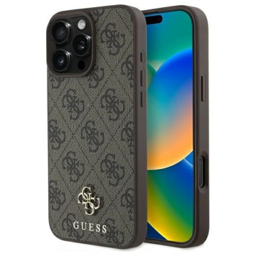 Guess GUHMP16XP4SM4MW iPhone 16 Pro Max 6.9" hardcase 4G Small Classic MagSafe tok, barna