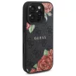 Guess GUHMP16LP4ROPEMCK iPhone 16 Pro 6.3"hardcase 4G Flowers Print MagSafe  tok, fekete