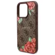 Guess GUHMP16LP4ROPEMCW iPhone 16 Pro 6.3" hardcase 4G Flowers Print MagSafe tok, barna
