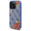 Guess GUHMP16XP4ROPEMCB iPhone 16 Pro Max 6.9" hardcase 4G Flowers Print MagSafe tok, kék