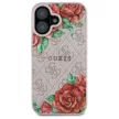 Guess GUHMP16SP4ROPEMCP iPhone 16 6.1" hardcase 4G Flowers Print MagSafe tok, rózsaszín