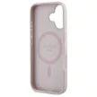 Guess GUHMP16SP4ROPEMCP iPhone 16 6.1" hardcase 4G Flowers Print MagSafe tok, rózsaszín