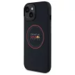 Red Bull RBHMP15S24PUILVR iPhone 15 6.1" Leather Case Red Ring MagSafe tok, sötétkék