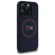 Red Bull RBHMP14L24SIILVR iPhone 14 Pro 6.1" hardcase tok, sötétkék Silicone tok, Red Ring MagSafe