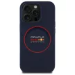 Red Bull RBHMP14L24SIILVR iPhone 14 Pro 6.1" hardcase tok, sötétkék Silicone tok, Red Ring MagSafe