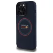 Red Bull RBHMP14L24SIILVR iPhone 14 Pro 6.1" hardcase tok, sötétkék Silicone tok, Red Ring MagSafe