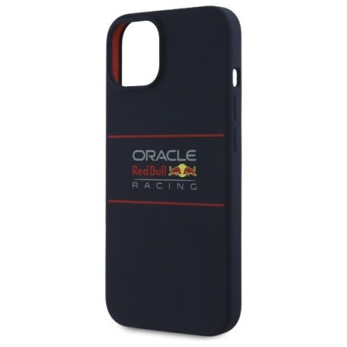 Red Bull IPHONE 14 compatible MagSafe RBHMP14S24SIHSRV (Silicone Horizontal Center Red Logo), sötétkék