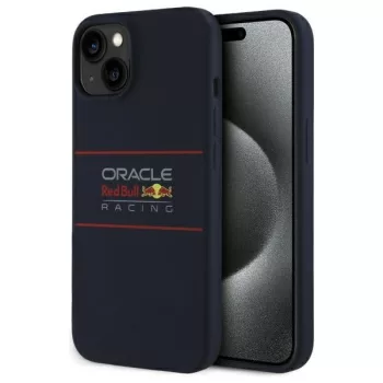   Red Bull IPHONE 15 compatible MagSafe RBHMP15S24SIHSRV (Silicone Horizontal Red Logo tok, sötétkék
