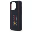 Red Bull IPHONE 15 Pro MagSafe RBHMP15L24SIOLRV (Silicone Oversize Vertical Logo) tok, sötétkék
