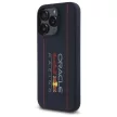 Red Bull IPHONE 15 Pro MagSafe RBHMP15L24SIOLRV (Silicone Oversize Vertical Logo) tok, sötétkék