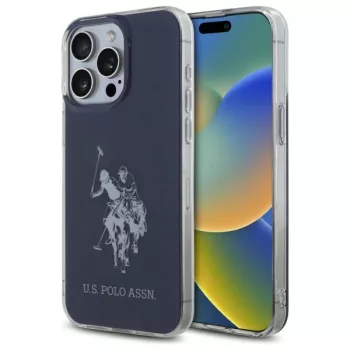   US Polo USHCP15XTPUHRBV iPhone 15 Pro Max 6,7" tok, kék Shiny Big Logo
