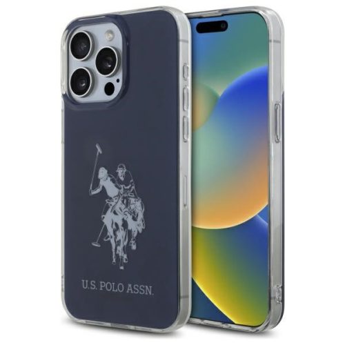 US Polo USHCP15XTPUHRBV iPhone 15 Pro Max 6,7" tok, kék Shiny Big Logo