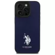 US Polo USHCP15XPGEV iPhone 15 Pro Max 6,7" tok, sötétkék Leather Embroidetok, piros DH Color