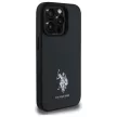 US Polo USHCP15XPGEK iPhone 15 Pro Max 6,7" tok, fekete Leather Embroidetok, piros DH Color