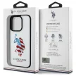 US Polo USHCP15XPUSH iPhone 15 Pro Max 6,7" tok, fehér Leather Big DH American Flag