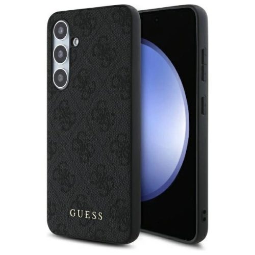 Guess GUHCS24FEG4GFGR Samsung Galaxy S24 FE hardcase 4G Metal tok, arany Logo tok, szürke