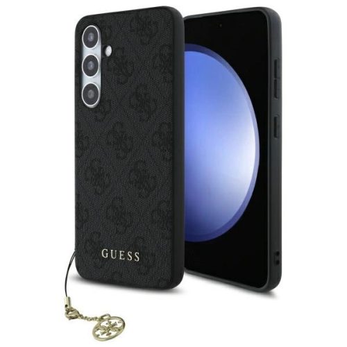 Guess GUHCS24FEGF4GGR Samsung Galaxy S24 FE hardcase 4G Charms Collection tok, szürke
