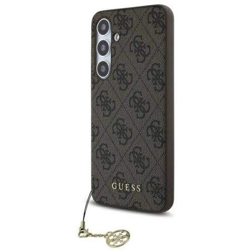 Guess GUHCS24FEGF4GBR Samsung Galaxy S24 FE hardcase 4G Charms Collection tok, barna