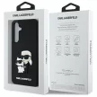 Karl Lagerfeld KLHCS24FE3DRKCNK Samsung Galaxy S24 FE hardcase 3D Rubber Karl&Choupette tok, fekete