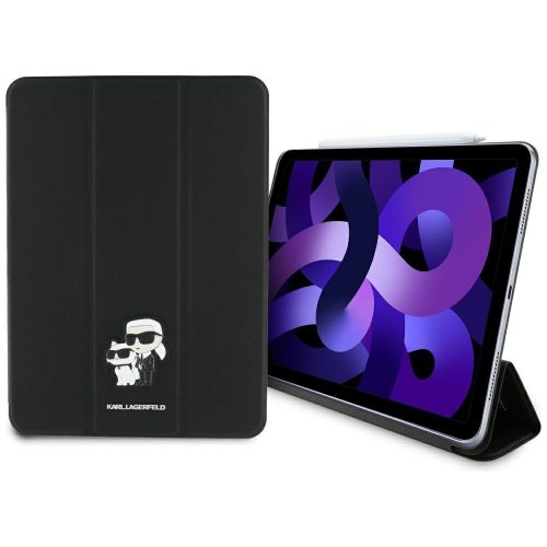 Karl Lagerfeld KLFC11RM24SAKCK iPad Air 11" Book Cover Saffiano Magnetic Karl &Choupette tok, fekete