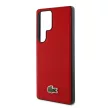 Lacoste Iconic Petit Pique Woven Logo MagSafe Samsung Galaxy S25 Ultra tok, piros
