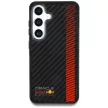Red Bull Real Carbon Fiber Powerbar MagSafe Samsung Galaxy S25 Plus tok, fekete