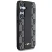 DKNY Leather Checkered Pattern MagSafe Samsung Galaxy S25 tok, fekete