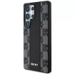 DKNY Leather Checkered Pattern MagSafe Samsung Galaxy S25 Ultra tok, fekete