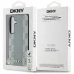 DKNY Leather Checkered Pattern MagSafe Samsung Galaxy S25 tok, szürke