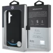 Mercedes Leather Contrasted Blue Horizontal Curve MagSafe Samsung Galaxy S25 tok, fekete