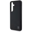 Mercedes Leather Horizontal Debossed Curves MagSafe Samsung Galaxy S25 tok, fekete
