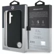 Mercedes Leather Horizontal Debossed Curves MagSafe Samsung Galaxy S25 tok, fekete